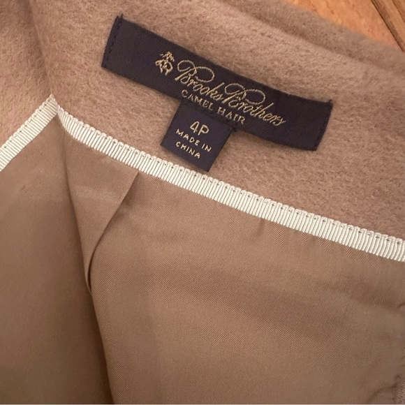 BROOKS BROTHERS LORO PIANA camel Hair Skirt Made In Italy Size 4P # - Picture 9 of 13